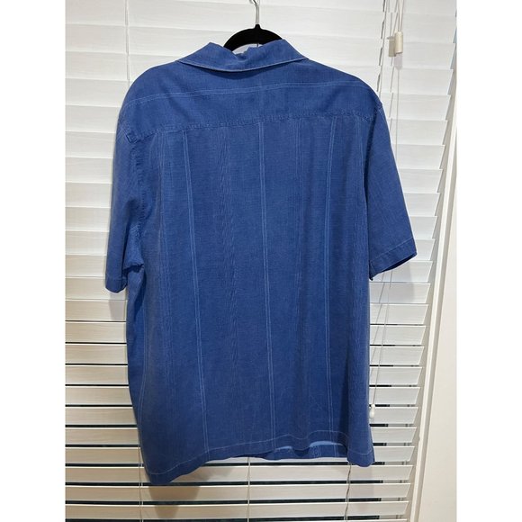 Tommy Bahama 100% Silk Short Sleeve Button Up Shirt - Size XL - Picture 4 of 4